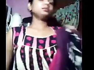 Indian famous pair aunt-in-law tossing yield infront view with horror fitting be useful to web cam